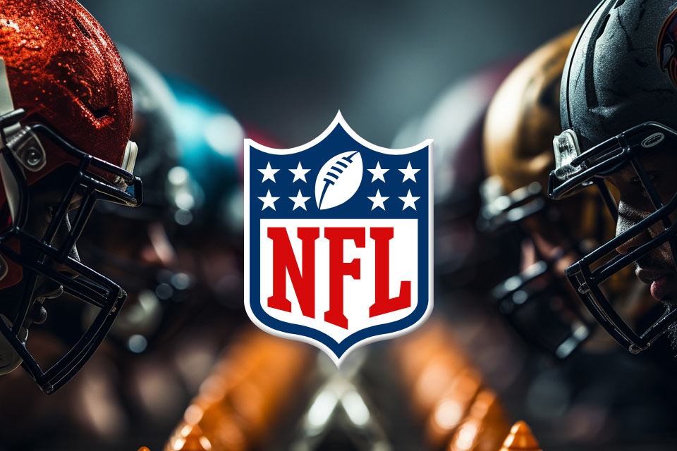 NFL football on a home entertainment system