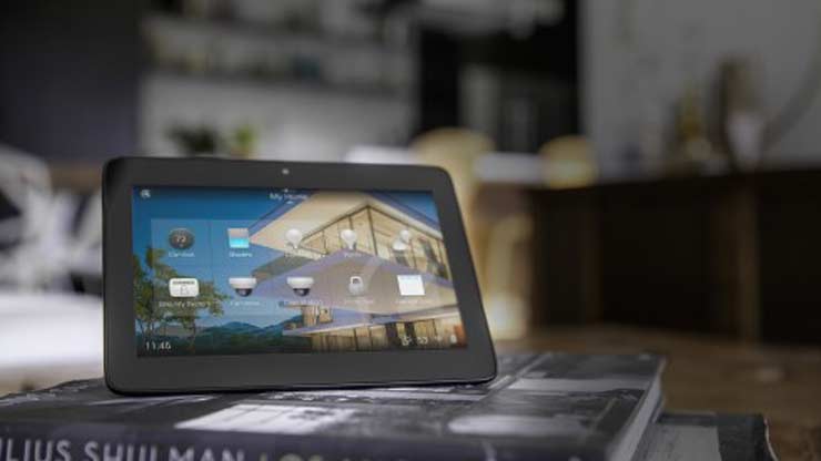 Control4 touchscreen interface